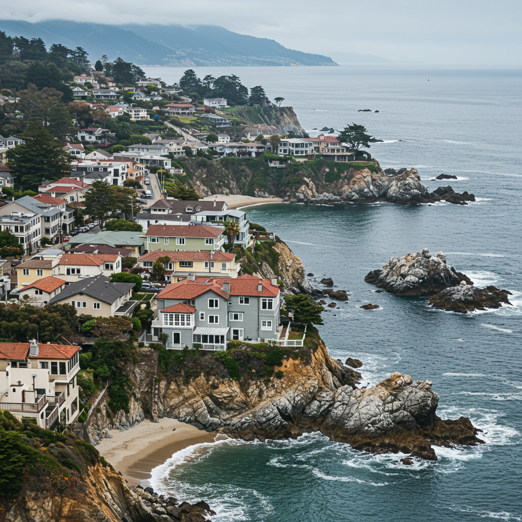 Bixby Bridge along the stunning Big Sur coastline on Highway 1, south of Carmel.