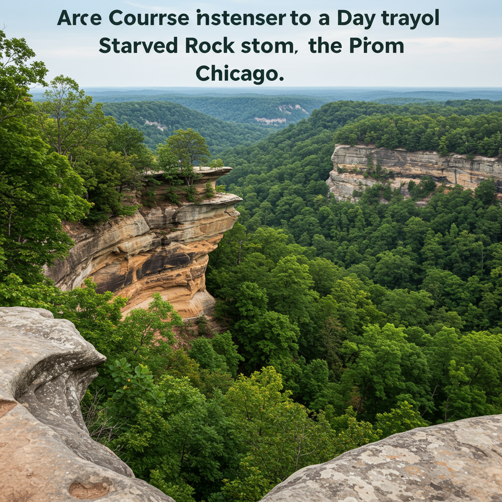 A beautiful, mossy canyon with a waterfall at Starved Rock State Park