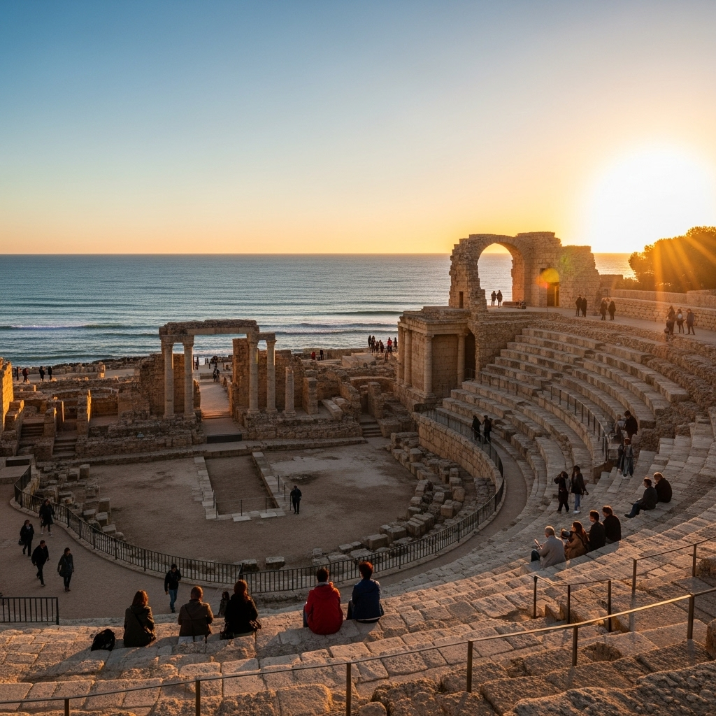 Impresionante anfiteatro romano con vistas al mar Mediterráneo en Tarragona