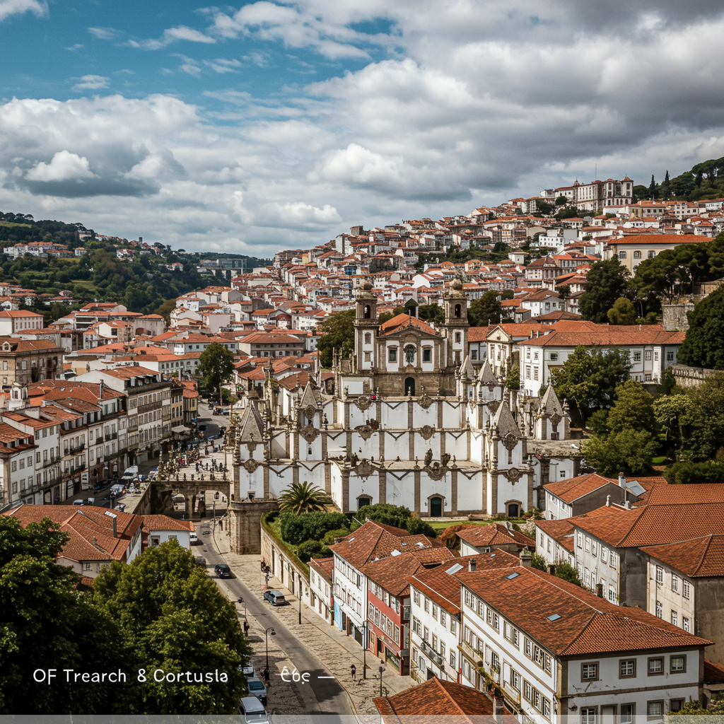 The iconic zigzag staircase of Bom Jesus do Monte in Braga