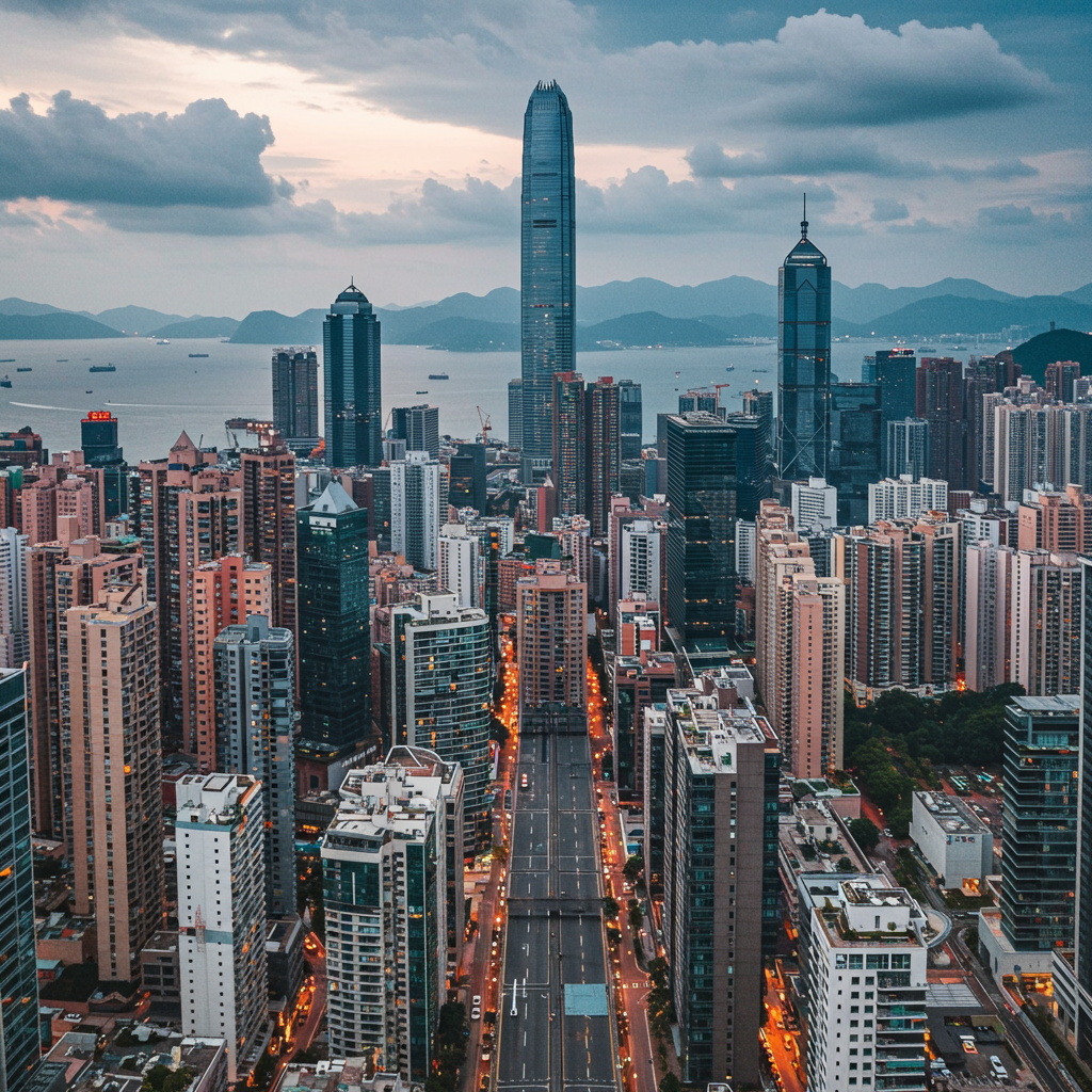 A dazzling view of Shenzhen's modern skyline and theme parks