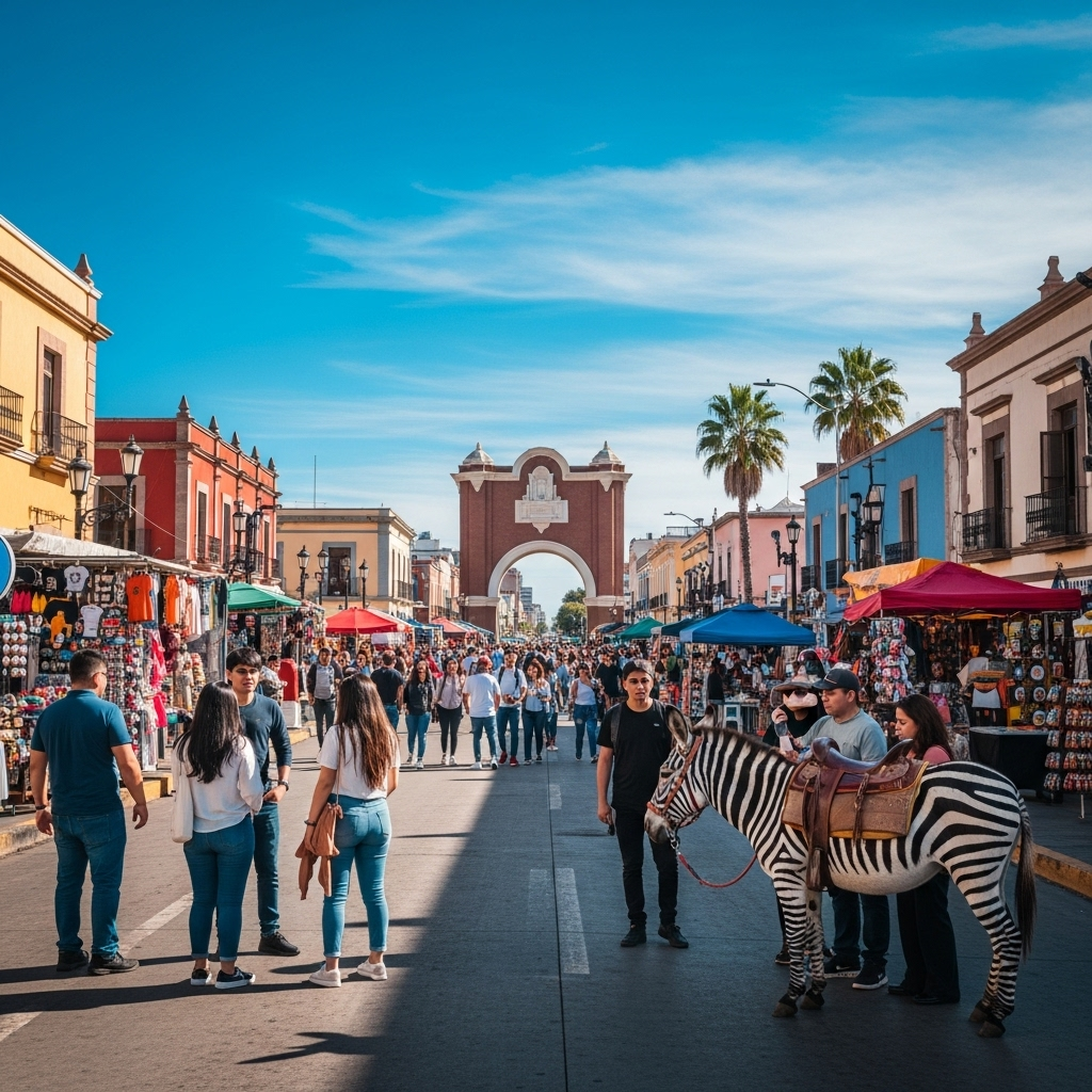 Colorful street art in Tijuana