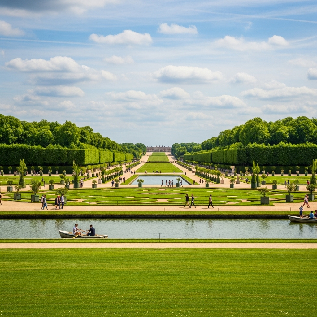 The iconic Hall of Mirrors inside the Palace of Versailles