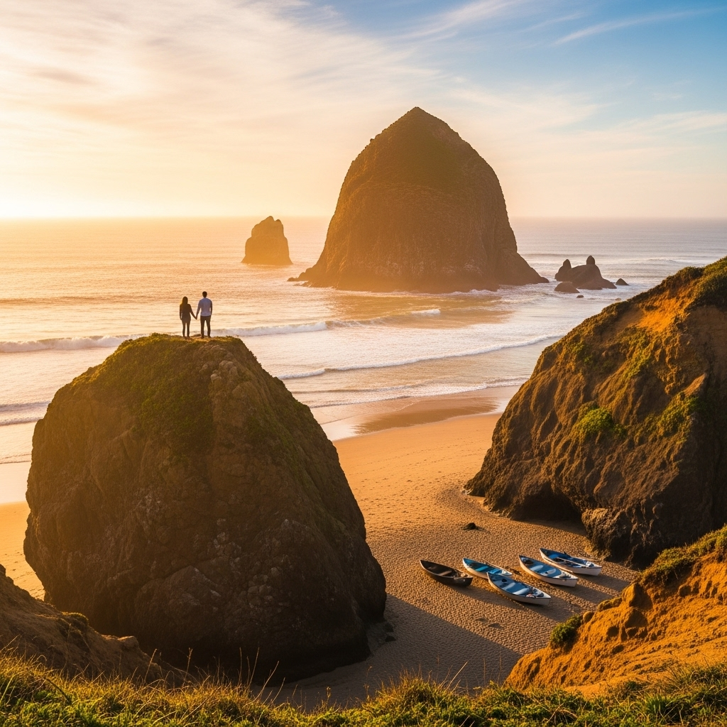 A breathtaking view of the Oregon Coast along the Three Capes Scenic Loop