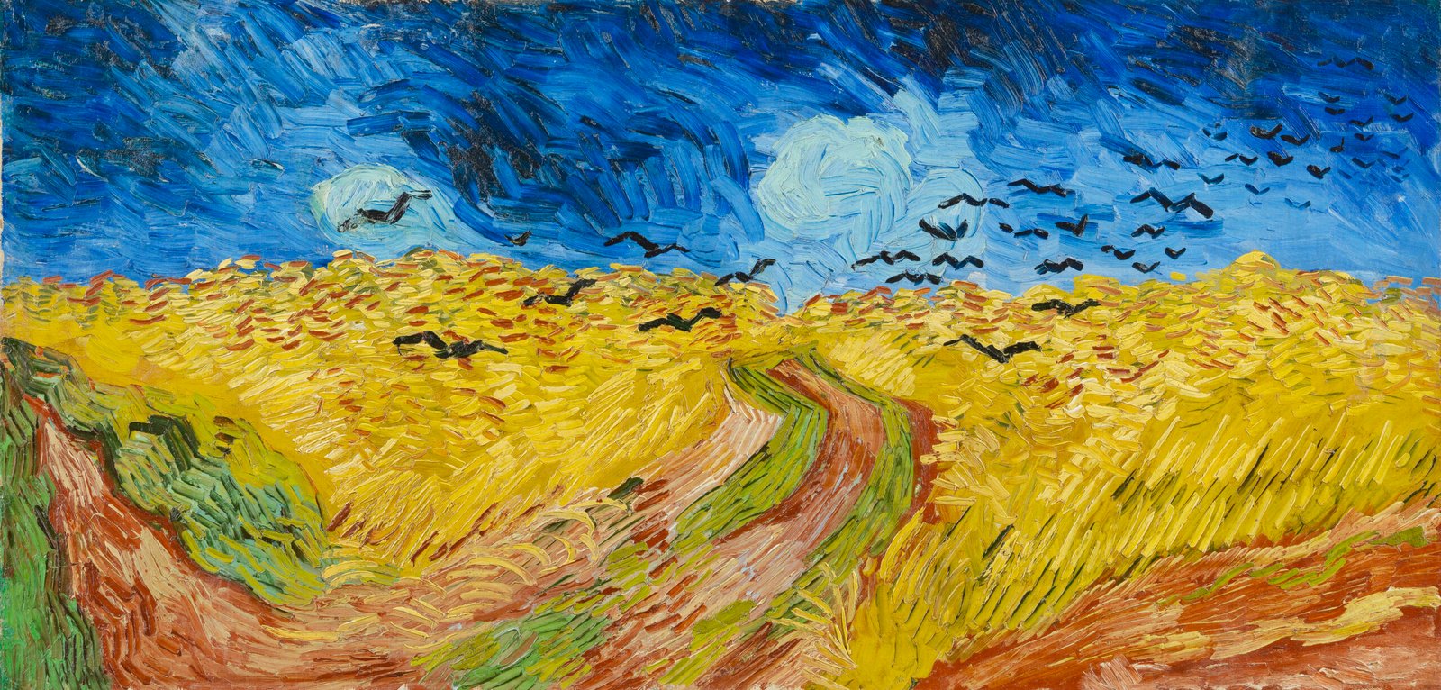 Wheatfield with Crows Location